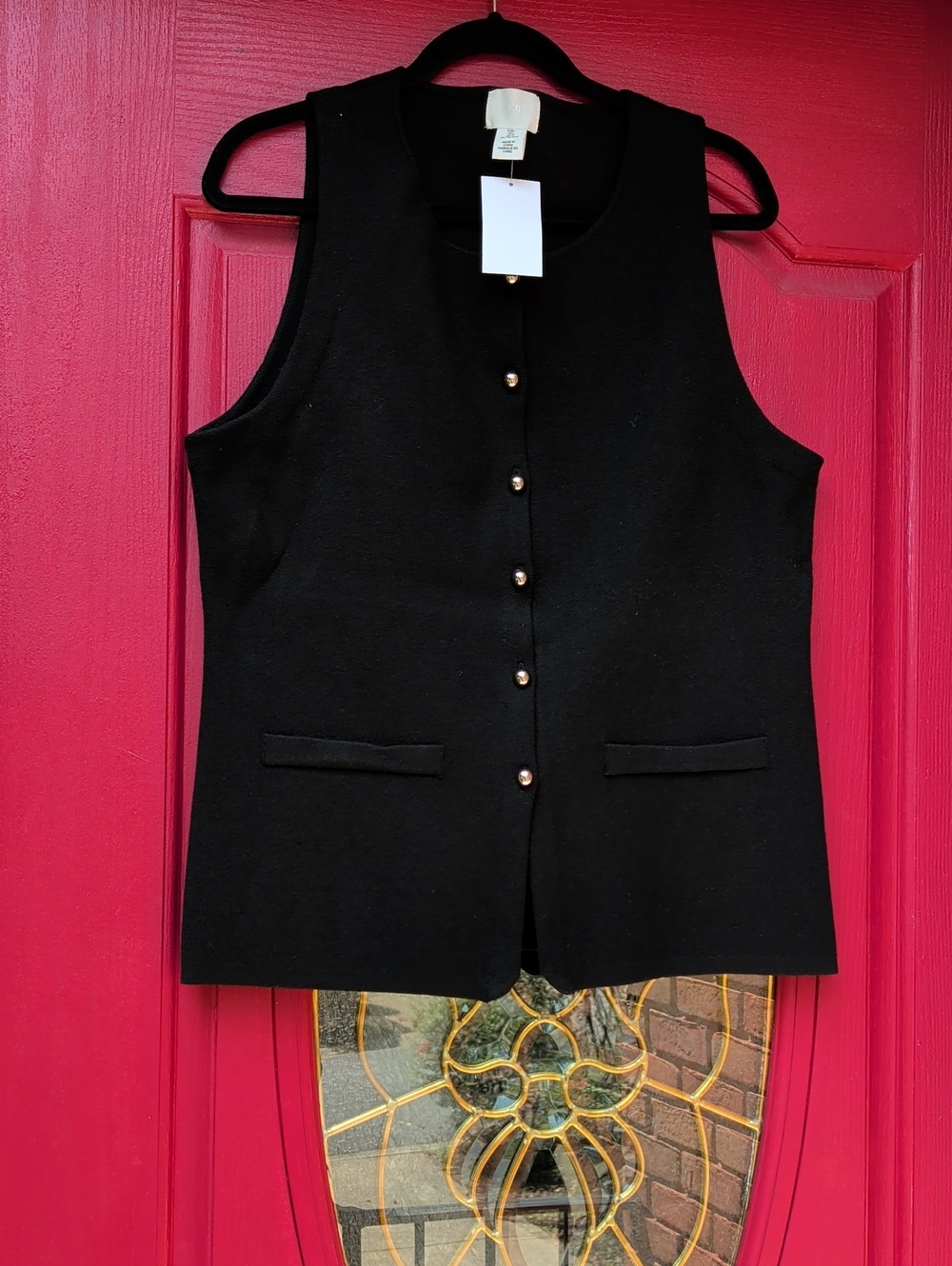 NWT - H&M Black Knit Vest